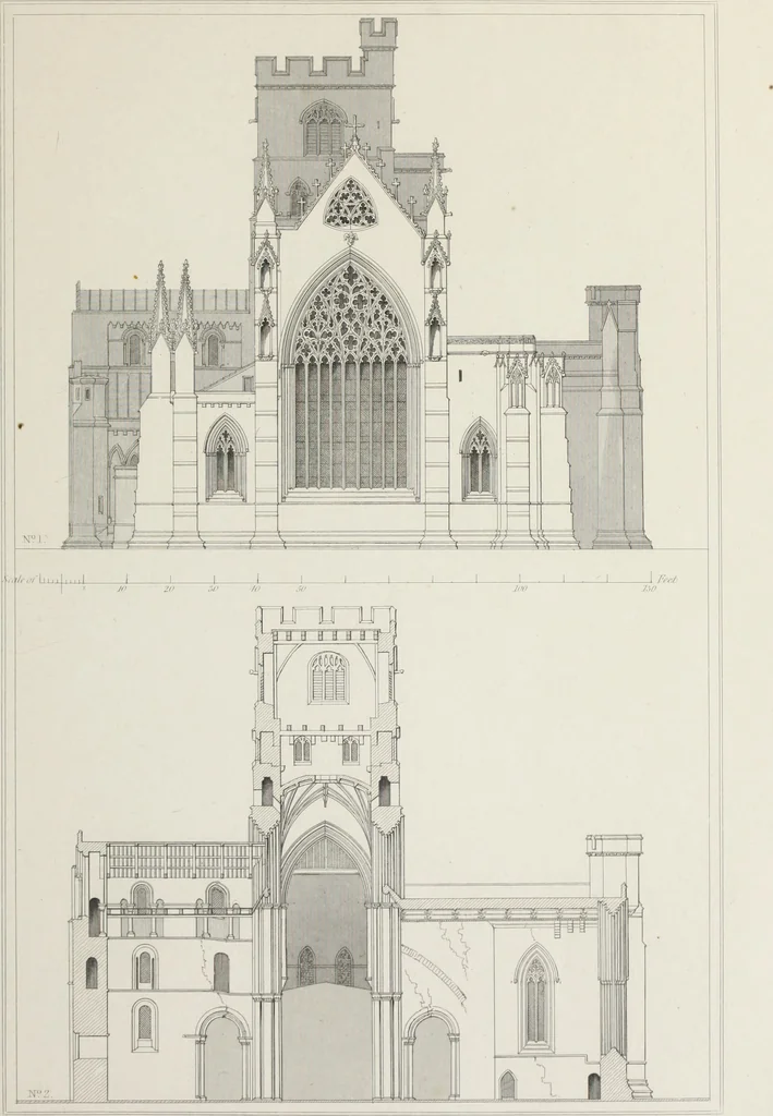 An illustration from Architectural illustrations, history and description of Carlisle cathedral, 1840, leaf 116