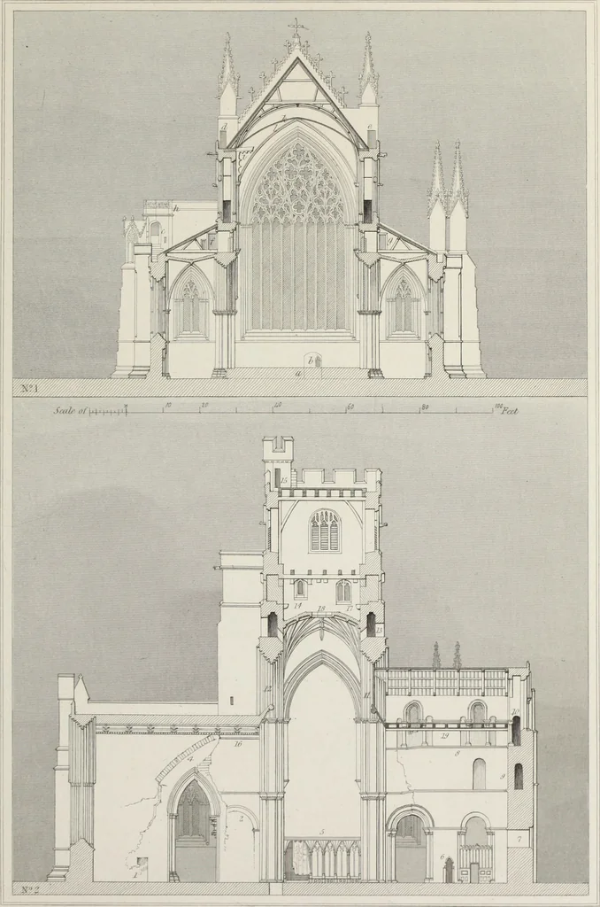 An illustration from Architectural illustrations, history and description of Carlisle cathedral, 1840, leaf 118