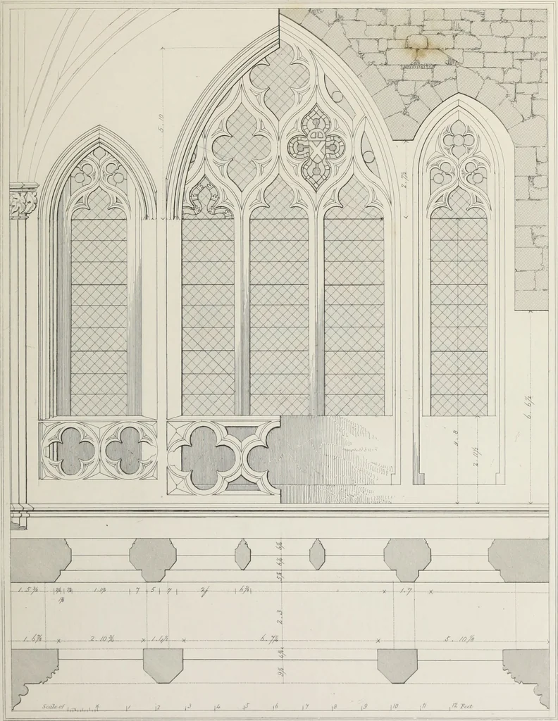 An illustration from Architectural illustrations, history and description of Carlisle cathedral, 1840, leaf 132