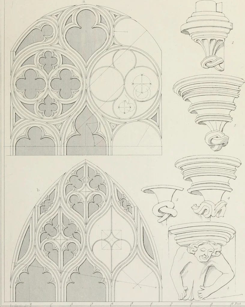 An illustration from Architectural illustrations, history and description of Carlisle cathedral, 1840, leaf 138