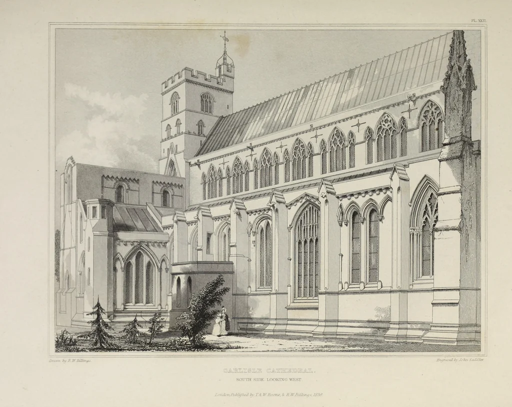 An illustration from Architectural illustrations, history and description of Carlisle cathedral, 1840, leaf 148