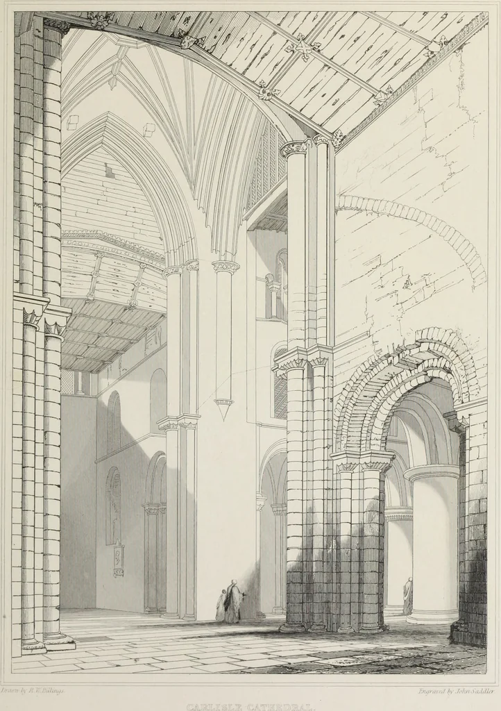 An illustration from Architectural illustrations, history and description of Carlisle cathedral, 1840, leaf 154
