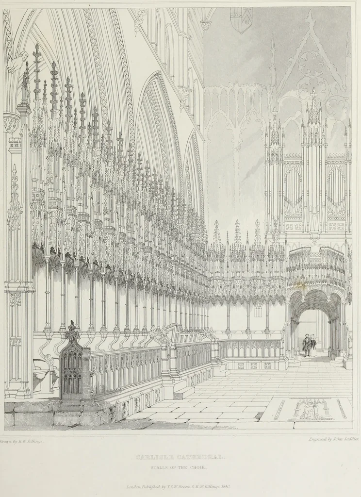 An illustration from Architectural illustrations, history and description of Carlisle cathedral, 1840, leaf 170