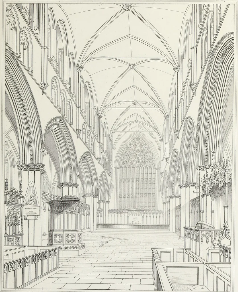 An illustration from Architectural illustrations, history and description of Carlisle cathedral, 1840, leaf 174