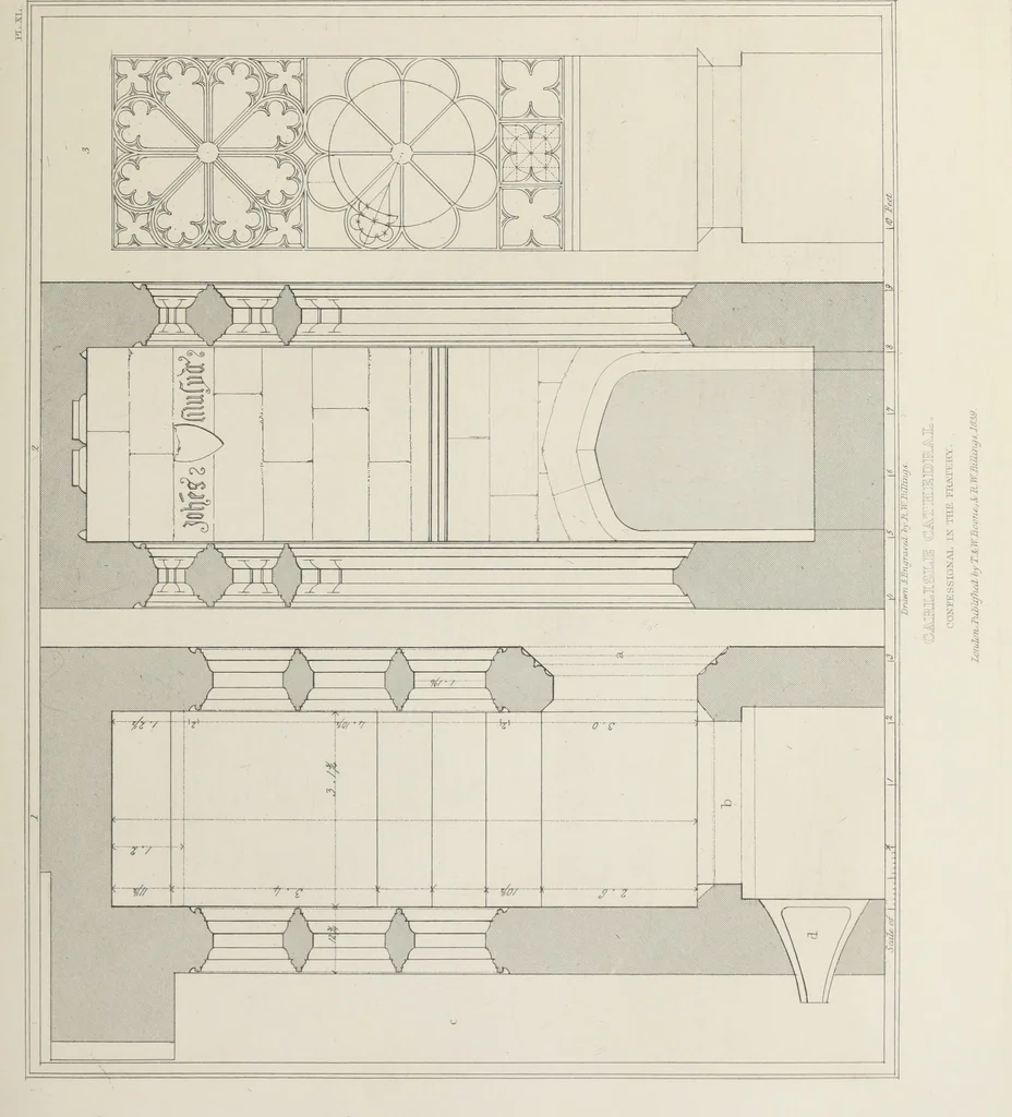 An illustration from Architectural illustrations, history and description of Carlisle cathedral, 1840, leaf 182