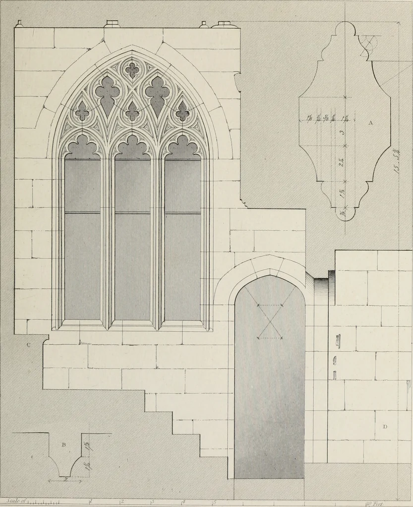 An illustration from Architectural illustrations, history and description of Carlisle cathedral, 1840, leaf 184
