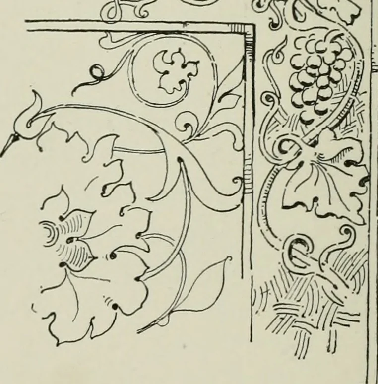 An illustration from Architectural iron and steel : and its application in the construction of buildings, including beams and girders in floor construction, rolled iron struts, wrought and cast-iron columns, fire-proof columns, column connections, cast-iron lintels, roof trusses, stairways, elevator enclosures, ornamental iron, floor lights, and skylights, vault lights, doors, and shutters, window guards and grilles, etc., etc., with specification of ironwork and selected papers in relation to ironwork, from a revision of the present law before the legislature affecting public interests in the city of New York, in so far as the same regulates the construction of buildings in said city, tables selected expressly for this work, of the properties of beams, channels, tees and angles, used as beams, struts and columns, weights of iron and steel bars, capacity of tanks, areas of circles, weights of circular and square cast-iron columns, weights of substances, tables of squares, cubes, etc., weights of sheet copper, brass and iron, etc, 1892, leaf 105