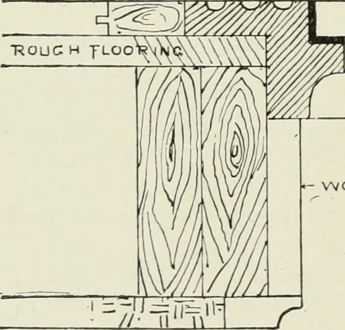 An illustration from Architectural iron and steel : and its application in the construction of buildings, including beams and girders in floor construction, rolled iron struts, wrought and cast-iron columns, fire-proof columns, column connections, cast-iron lintels, roof trusses, stairways, elevator enclosures, ornamental iron, floor lights, and skylights, vault lights, doors, and shutters, window guards and grilles, etc., etc., with specification of ironwork and selected papers in relation to ironwork, from a revision of the present law before the legislature affecting public interests in the city of New York, in so far as the same regulates the construction of buildings in said city, tables selected expressly for this work, of the properties of beams, channels, tees and angles, used as beams, struts and columns, weights of iron and steel bars, capacity of tanks, areas of circles, weights of circular and square cast-iron columns, weights of substances, tables of squares, cubes, etc., weights of sheet copper, brass and iron, etc, 1892, leaf 125
