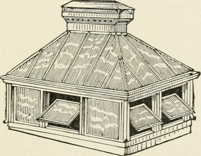 An illustration from Architectural iron and steel : and its application in the construction of buildings, including beams and girders in floor construction, rolled iron struts, wrought and cast-iron columns, fire-proof columns, column connections, cast-iron lintels, roof trusses, stairways, elevator enclosures, ornamental iron, floor lights, and skylights, vault lights, doors, and shutters, window guards and grilles, etc., etc., with specification of ironwork and selected papers in relation to ironwork, from a revision of the present law before the legislature affecting public interests in the city of New York, in so far as the same regulates the construction of buildings in said city, tables selected expressly for this work, of the properties of beams, channels, tees and angles, used as beams, struts and columns, weights of iron and steel bars, capacity of tanks, areas of circles, weights of circular and square cast-iron columns, weights of substances, tables of squares, cubes, etc., weights of sheet copper, brass and iron, etc, 1892, leaf 230