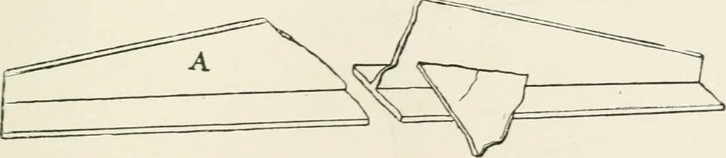 An illustration from Architectural iron and steel : and its application in the construction of buildings, including beams and girders in floor construction, rolled iron struts, wrought and cast-iron columns, fire-proof columns, column connections, cast-iron lintels, roof trusses, stairways, elevator enclosures, ornamental iron, floor lights, and skylights, vault lights, doors, and shutters, window guards and grilles, etc., etc., with specification of ironwork and selected papers in relation to ironwork, from a revision of the present law before the legislature affecting public interests in the city of New York, in so far as the same regulates the construction of buildings in said city, tables selected expressly for this work, of the properties of beams, channels, tees and angles, used as beams, struts and columns, weights of iron and steel bars, capacity of tanks, areas of circles, weights of circular and square cast-iron columns, weights of substances, tables of squares, cubes, etc., weights of sheet copper, brass and iron, etc, 1892, leaf 54