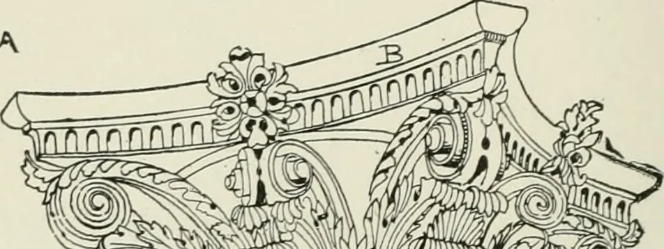 An illustration from Architectural iron and steel : and its application in the construction of buildings, including beams and girders in floor construction, rolled iron struts, wrought and cast-iron columns, fire-proof columns, column connections, cast-iron lintels, roof trusses, stairways, elevator enclosures, ornamental iron, floor lights, and skylights, vault lights, doors, and shutters, window guards and grilles, etc., etc., with specification of ironwork and selected papers in relation to ironwork, from a revision of the present law before the legislature affecting public interests in the city of New York, in so far as the same regulates the construction of buildings in said city, tables selected expressly for this work, of the properties of beams, channels, tees and angles, used as beams, struts and columns, weights of iron and steel bars, capacity of tanks, areas of circles, weights of circular and square cast-iron columns, weights of substances, tables of squares, cubes, etc., weights of sheet copper, brass and iron, etc, 1892, leaf 77