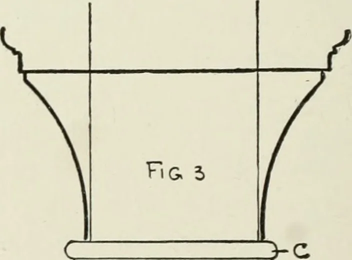 An illustration from Architectural iron and steel : and its application in the construction of buildings, including beams and girders in floor construction, rolled iron struts, wrought and cast-iron columns, fire-proof columns, column connections, cast-iron lintels, roof trusses, stairways, elevator enclosures, ornamental iron, floor lights, and skylights, vault lights, doors, and shutters, window guards and grilles, etc., etc., with specification of ironwork and selected papers in relation to ironwork, from a revision of the present law before the legislature affecting public interests in the city of New York, in so far as the same regulates the construction of buildings in said city, tables selected expressly for this work, of the properties of beams, channels, tees and angles, used as beams, struts and columns, weights of iron and steel bars, capacity of tanks, areas of circles, weights of circular and square cast-iron columns, weights of substances, tables of squares, cubes, etc., weights of sheet copper, brass and iron, etc, 1892, leaf 77