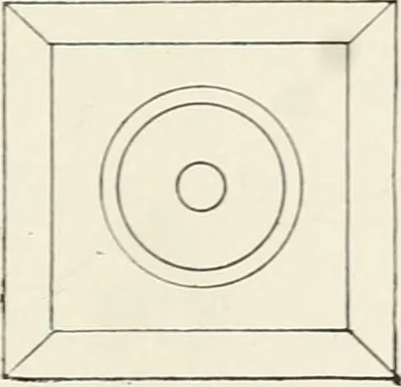 An illustration from Architectural iron and steel : and its application in the construction of buildings, including beams and girders in floor construction, rolled iron struts, wrought and cast-iron columns, fire-proof columns, column connections, cast-iron lintels, roof trusses, stairways, elevator enclosures, ornamental iron, floor lights, and skylights, vault lights, doors, and shutters, window guards and grilles, etc., etc., with specification of ironwork and selected papers in relation to ironwork, from a revision of the present law before the legislature affecting public interests in the city of New York, in so far as the same regulates the construction of buildings in said city, tables selected expressly for this work, of the properties of beams, channels, tees and angles, used as beams, struts and columns, weights of iron and steel bars, capacity of tanks, areas of circles, weights of circular and square cast-iron columns, weights of substances, tables of squares, cubes, etc., weights of sheet copper, brass and iron, etc, 1892, leaf 86