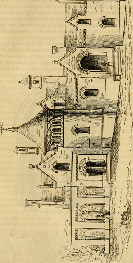 An illustration from The Architectural magazine, 1834, leaf 348