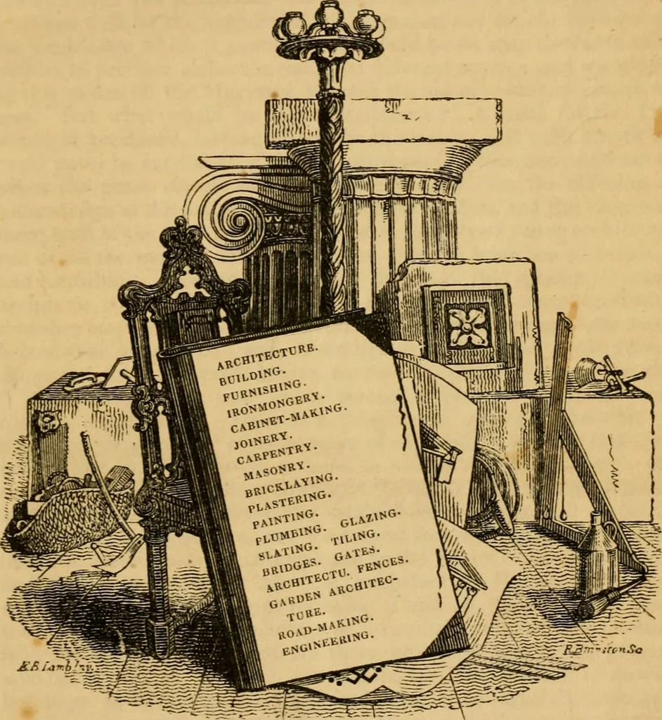 An illustration from The Architectural magazine, 1834, leaf 6