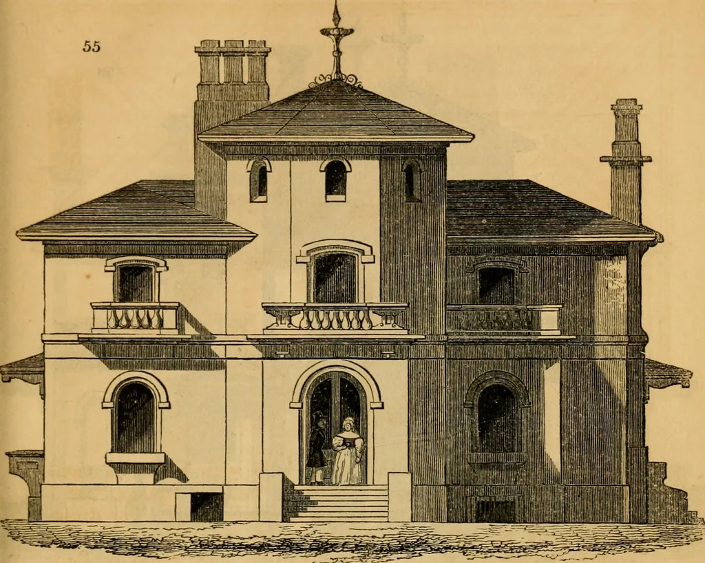 An illustration from The Architectural magazine, 1834, leaf 184