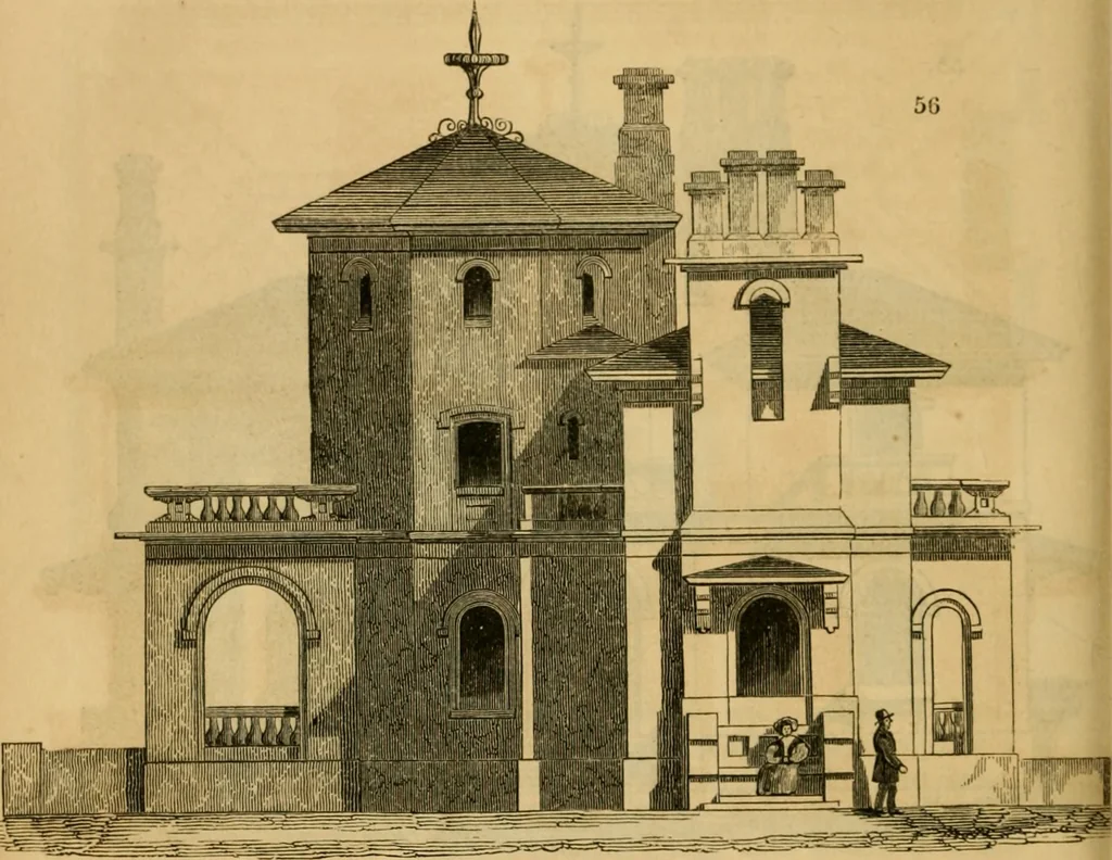 An illustration from The Architectural magazine, 1834, leaf 185