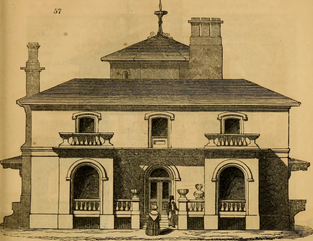 An illustration from The Architectural magazine, 1834, leaf 186