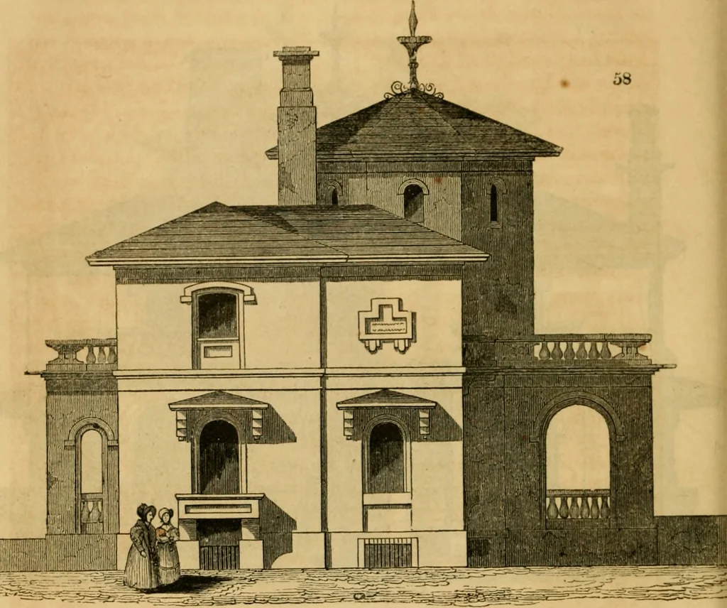 An illustration from The Architectural magazine, 1834, leaf 187