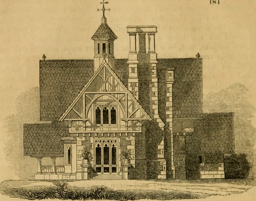 An illustration from The Architectural magazine, 1834, leaf 483