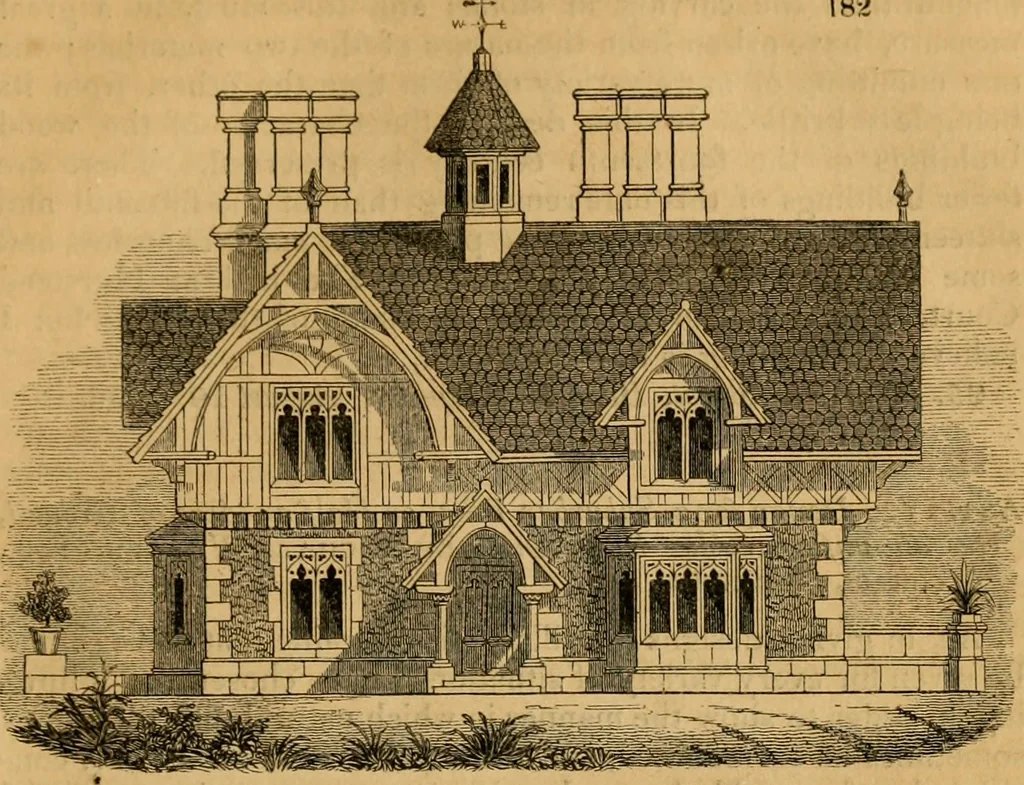 An illustration from The Architectural magazine, 1834, leaf 484
