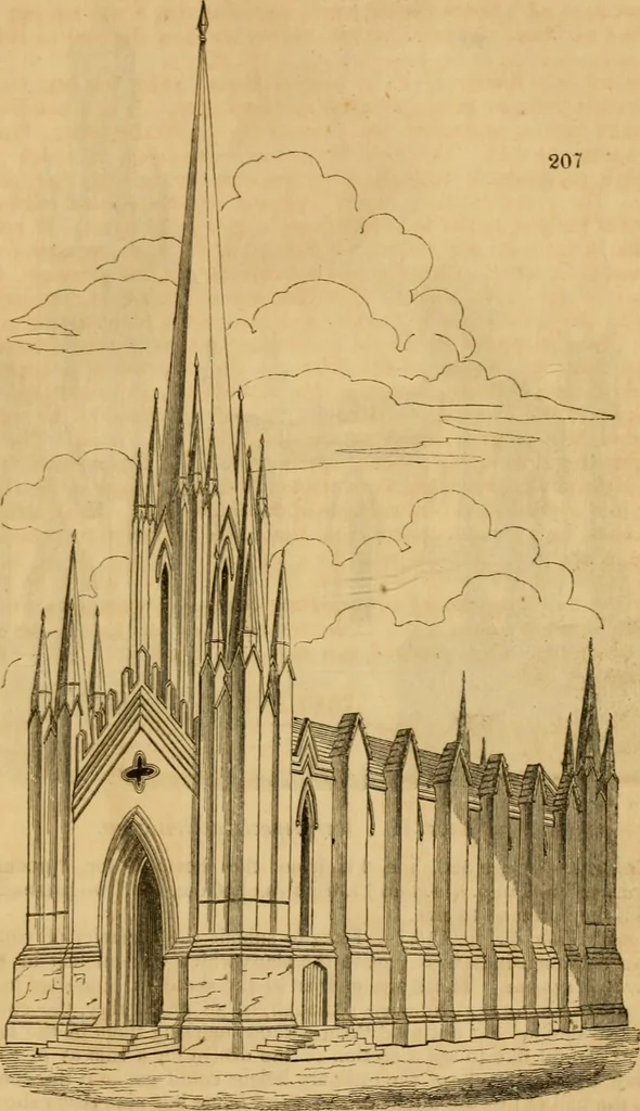 An illustration from The Architectural magazine, 1834, leaf 604