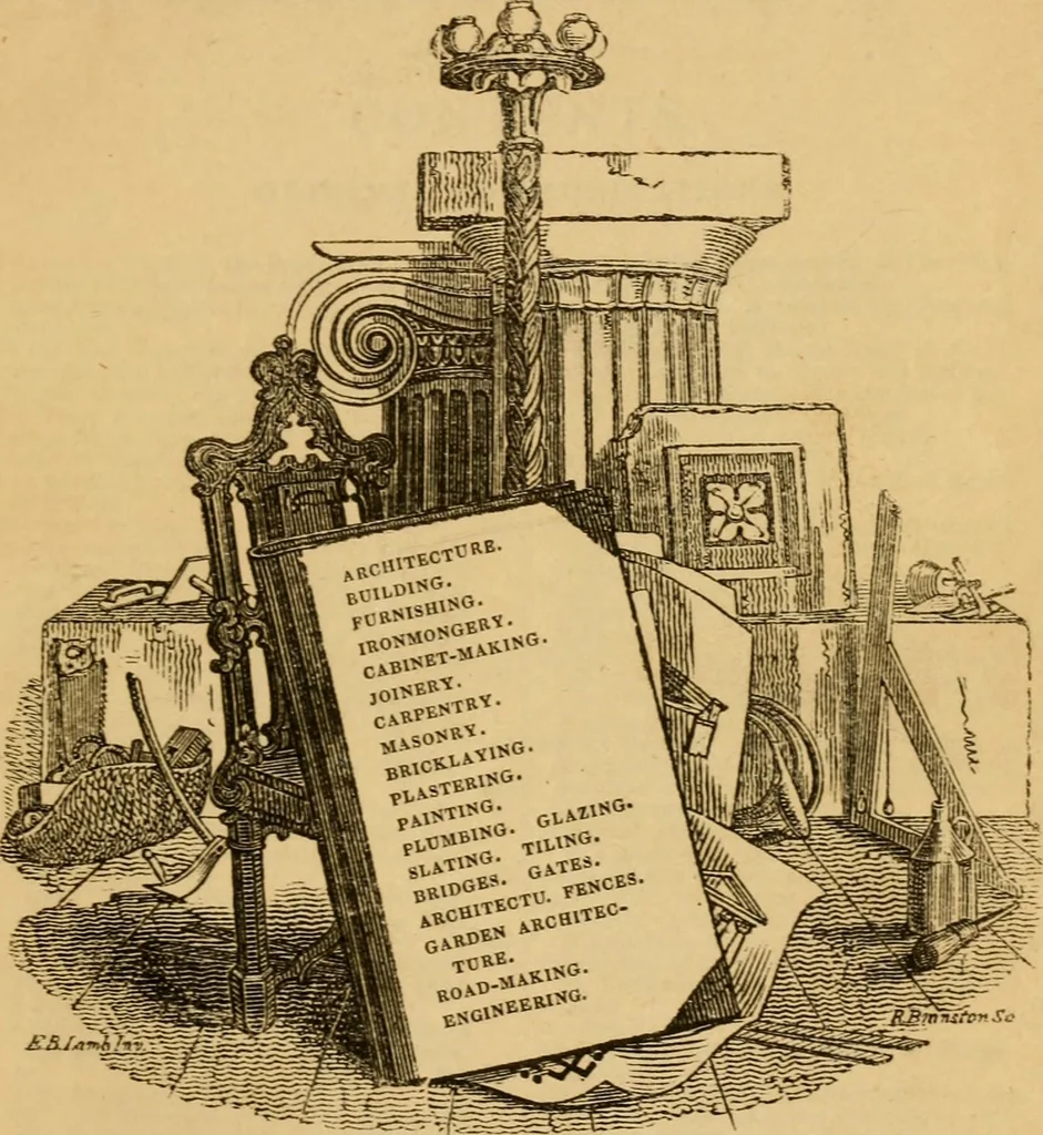 An illustration from The Architectural magazine, 1834, leaf 6