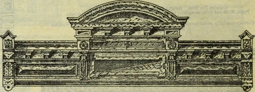 An illustration from Architectural metal work : manufactured by W.H. Mullins, Salem, Ohio, U.S.A, 1897, leaf 11