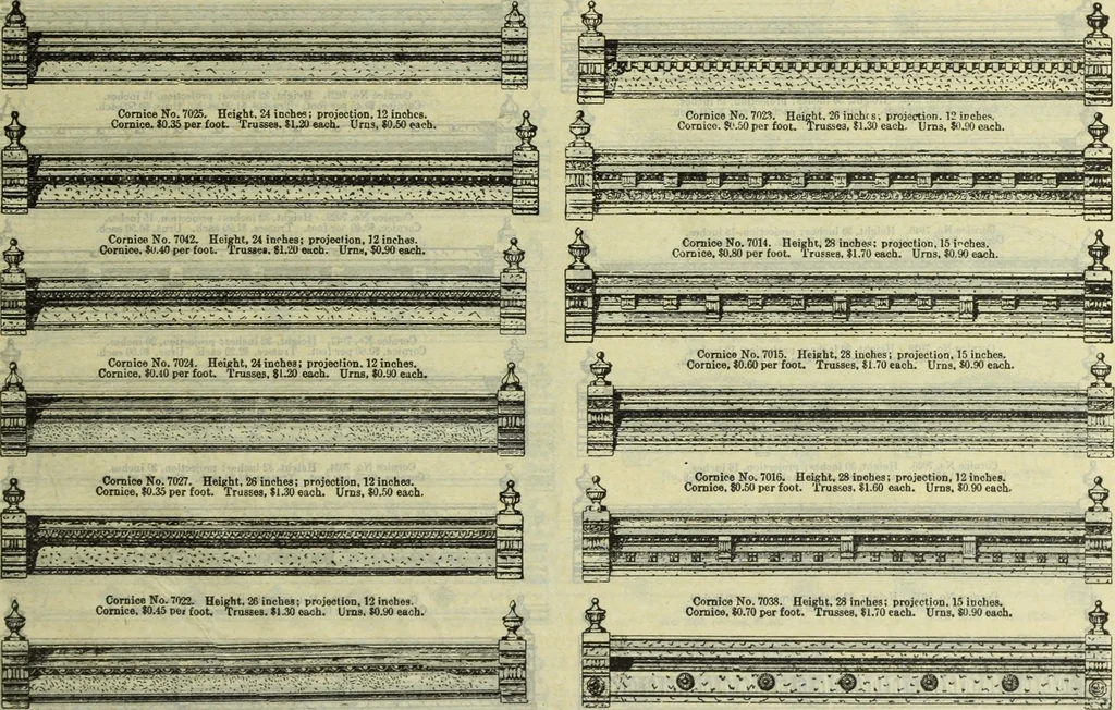 An illustration from Architectural metal work : manufactured by W.H. Mullins, Salem, Ohio, U.S.A, 1897, leaf 12