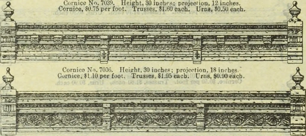 An illustration from Architectural metal work : manufactured by W.H. Mullins, Salem, Ohio, U.S.A, 1897, leaf 13