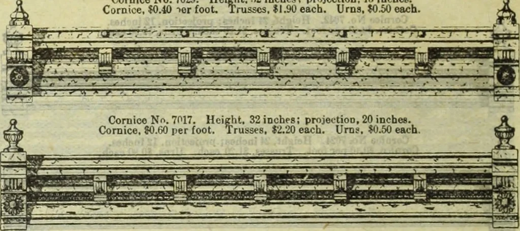 An illustration from Architectural metal work : manufactured by W.H. Mullins, Salem, Ohio, U.S.A, 1897, leaf 13