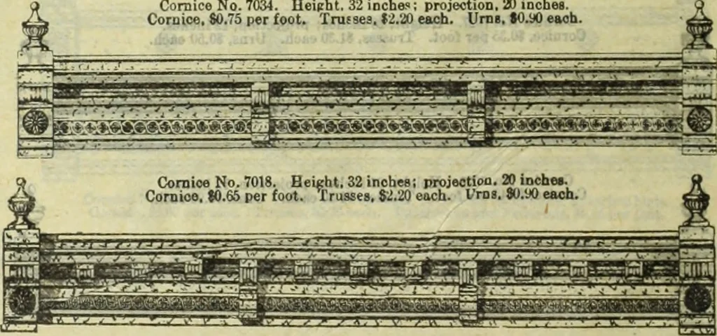 An illustration from Architectural metal work : manufactured by W.H. Mullins, Salem, Ohio, U.S.A, 1897, leaf 13