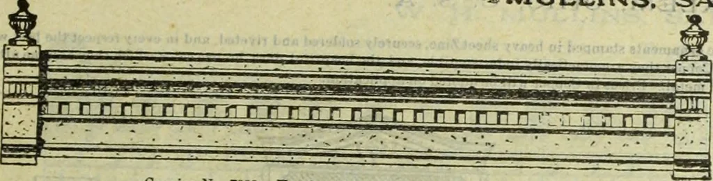 An illustration from Architectural metal work : manufactured by W.H. Mullins, Salem, Ohio, U.S.A, 1897, leaf 14