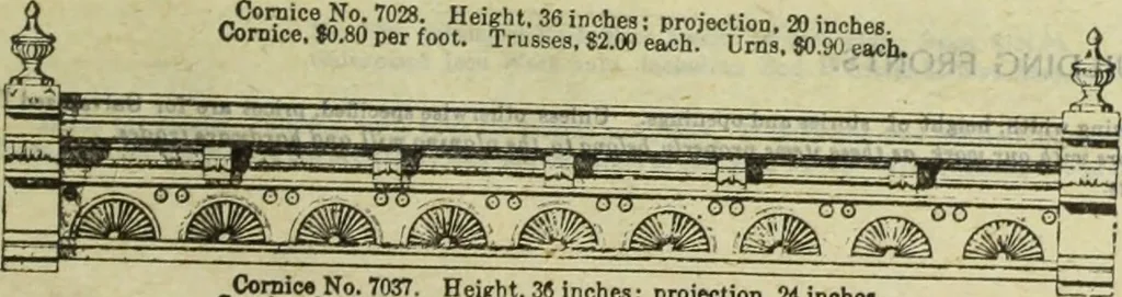 An illustration from Architectural metal work : manufactured by W.H. Mullins, Salem, Ohio, U.S.A, 1897, leaf 14
