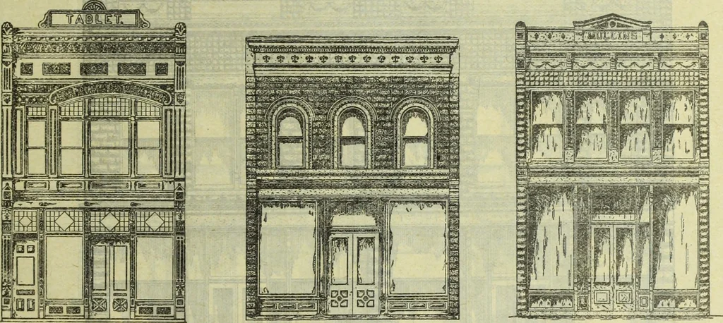 An illustration from Architectural metal work : manufactured by W.H. Mullins, Salem, Ohio, U.S.A, 1897, leaf 18