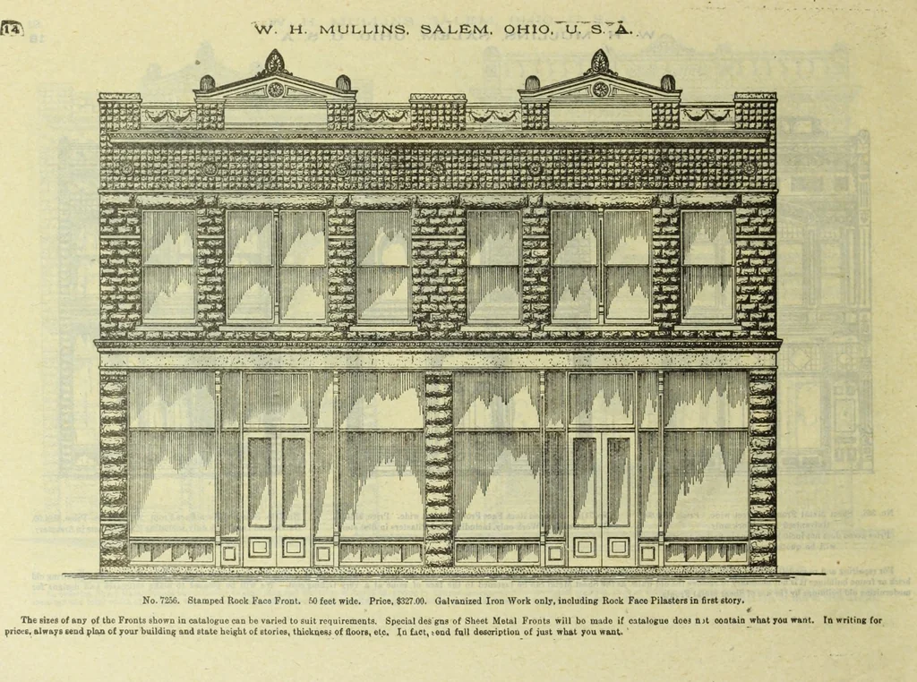 An illustration from Architectural metal work : manufactured by W.H. Mullins, Salem, Ohio, U.S.A, 1897, leaf 19