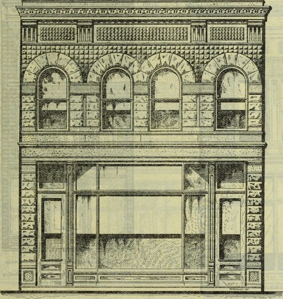 An illustration from Architectural metal work : manufactured by W.H. Mullins, Salem, Ohio, U.S.A, 1897, leaf 22