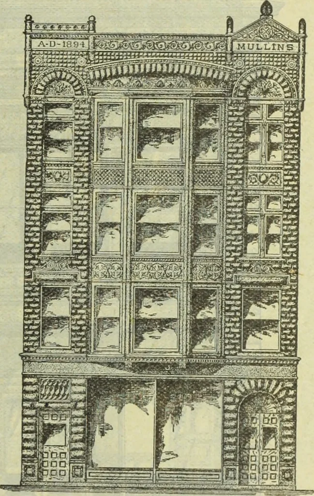An illustration from Architectural metal work : manufactured by W.H. Mullins, Salem, Ohio, U.S.A, 1897, leaf 22