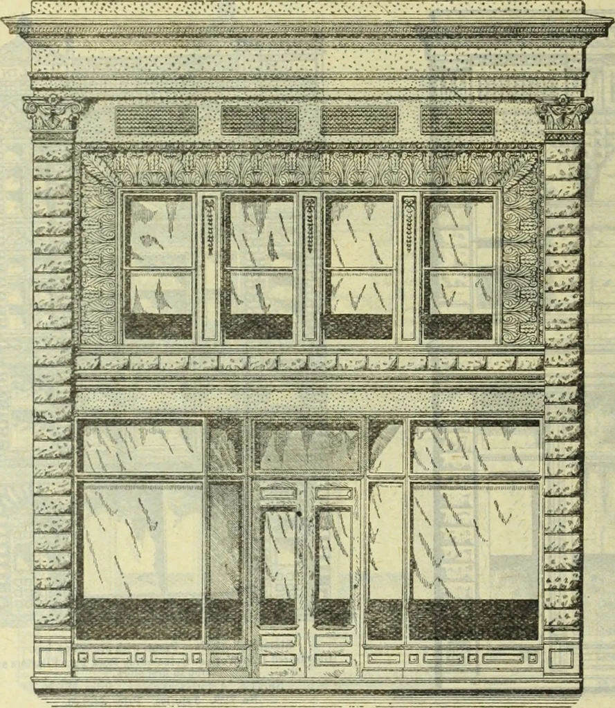 An illustration from Architectural metal work : manufactured by W.H. Mullins, Salem, Ohio, U.S.A, 1897, leaf 23