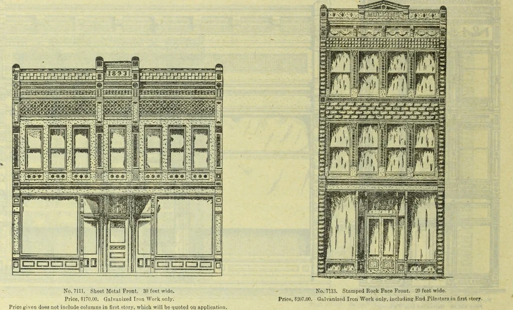 An illustration from Architectural metal work : manufactured by W.H. Mullins, Salem, Ohio, U.S.A, 1897, leaf 27