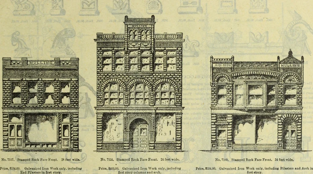 An illustration from Architectural metal work : manufactured by W.H. Mullins, Salem, Ohio, U.S.A, 1897, leaf 32