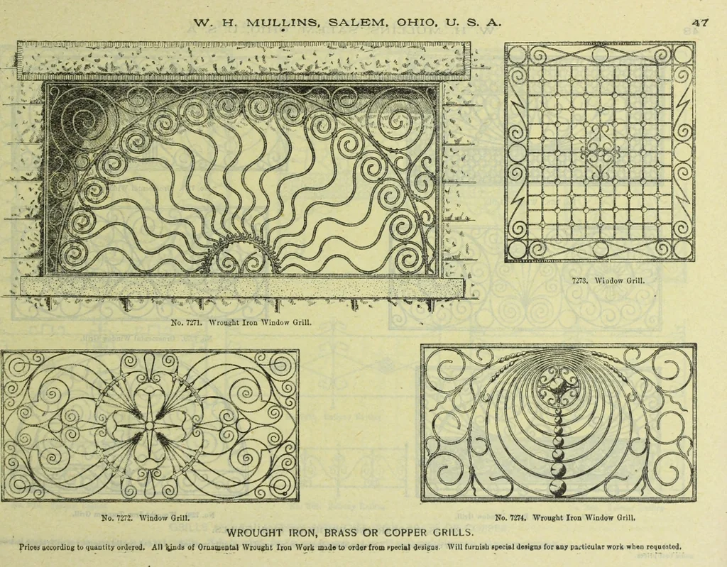 An illustration from Architectural metal work : manufactured by W.H. Mullins, Salem, Ohio, U.S.A, 1897, leaf 52