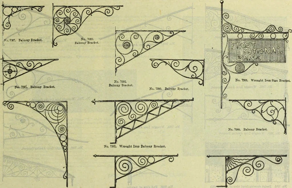 An illustration from Architectural metal work : manufactured by W.H. Mullins, Salem, Ohio, U.S.A, 1897, leaf 62