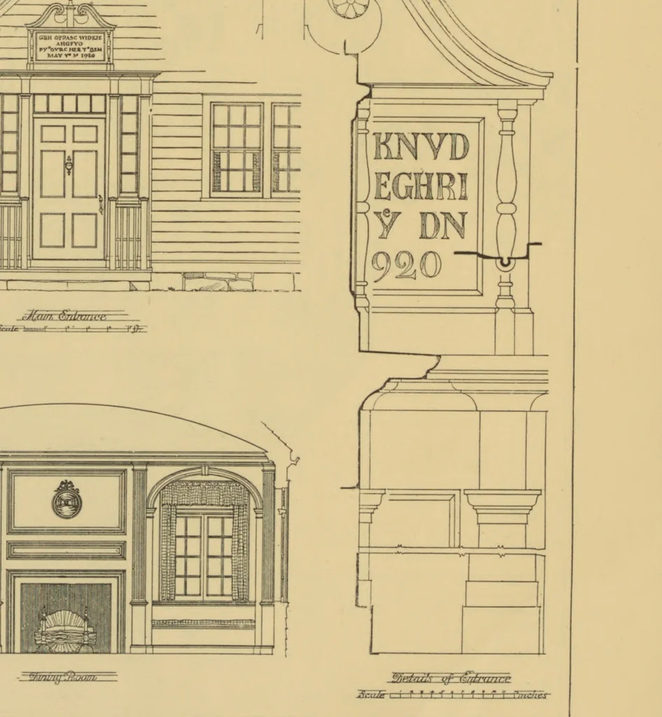An illustration from An Architectural monograph on a roadside tavern to be built of white pine; competition drawings, 1920, leaf 25