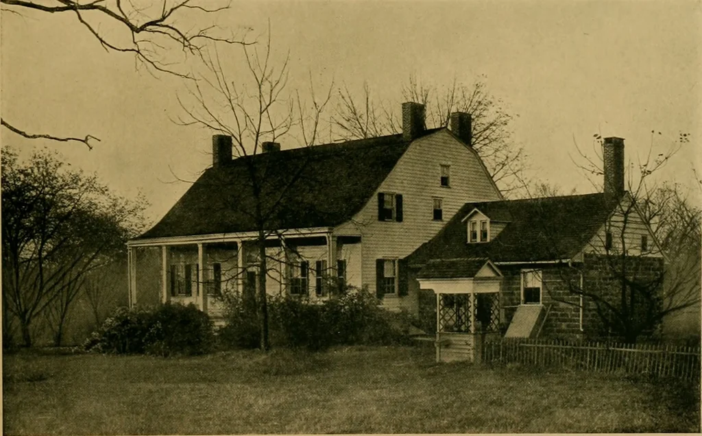 An illustration from An architectural monograph on farm houses of New Netherlands, 1915, leaf 12