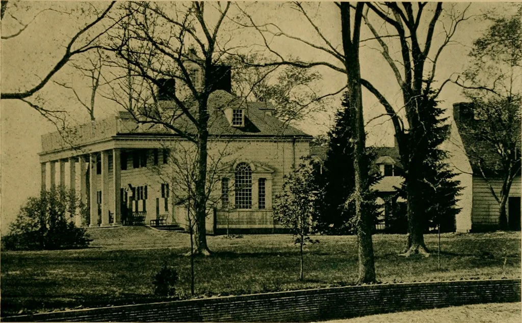 An illustration from An architectural monograph on houses of the southern colonies,, 1916, leaf 12