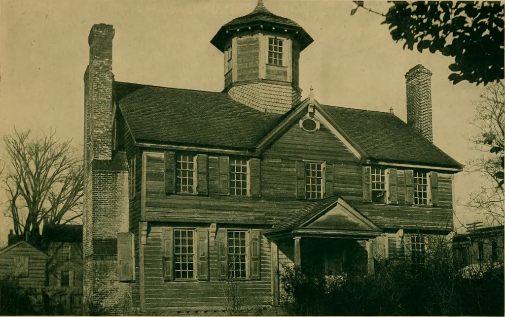 An illustration from An architectural monograph on houses of the southern colonies,, 1916, leaf 14
