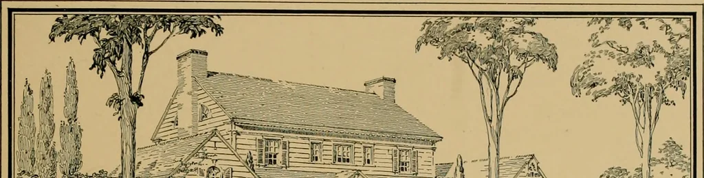An illustration from An Architectural monograph on a suburban house and garage; competitive drawings; with report on the jury of architects,, 1916, leaf 20