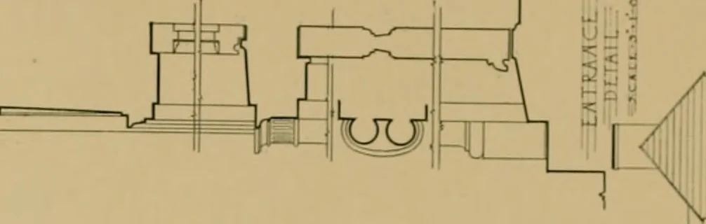 An illustration from An Architectural monograph on a suburban house and garage; competitive drawings; with report on the jury of architects,, 1916, leaf 23