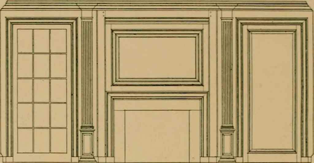 An illustration from An Architectural monograph on a suburban house and garage; competitive drawings; with report on the jury of architects,, 1916, leaf 7